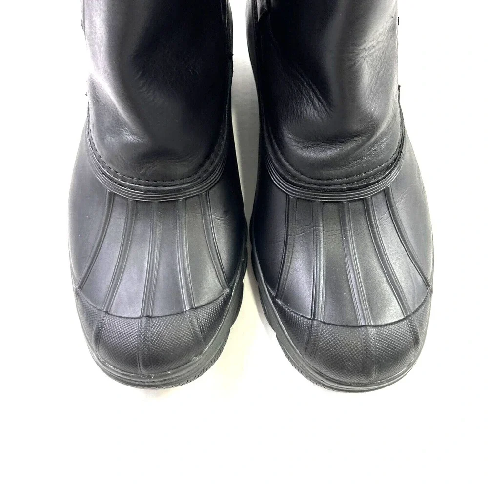 Sperry Top-Sider Womens‎ 8M Black Saltwater Wedge Tide Quilted Rain Boot Casual
